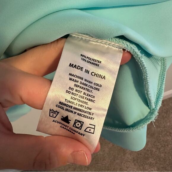 TPC Deere Run Bright Blue Hoodie Sweatshirt Scuba Material Medium Golf - Picture 9 of 11